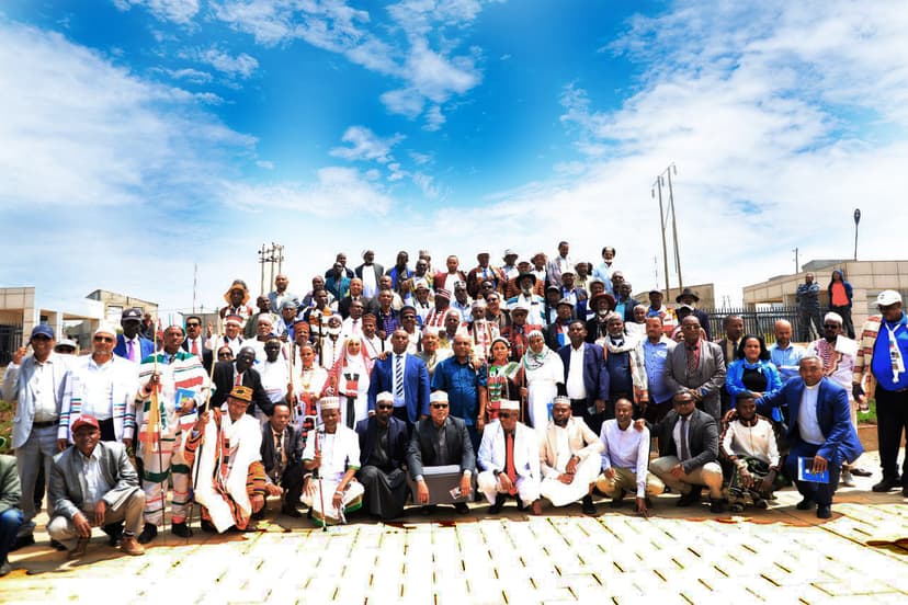 A large group of people outdoors